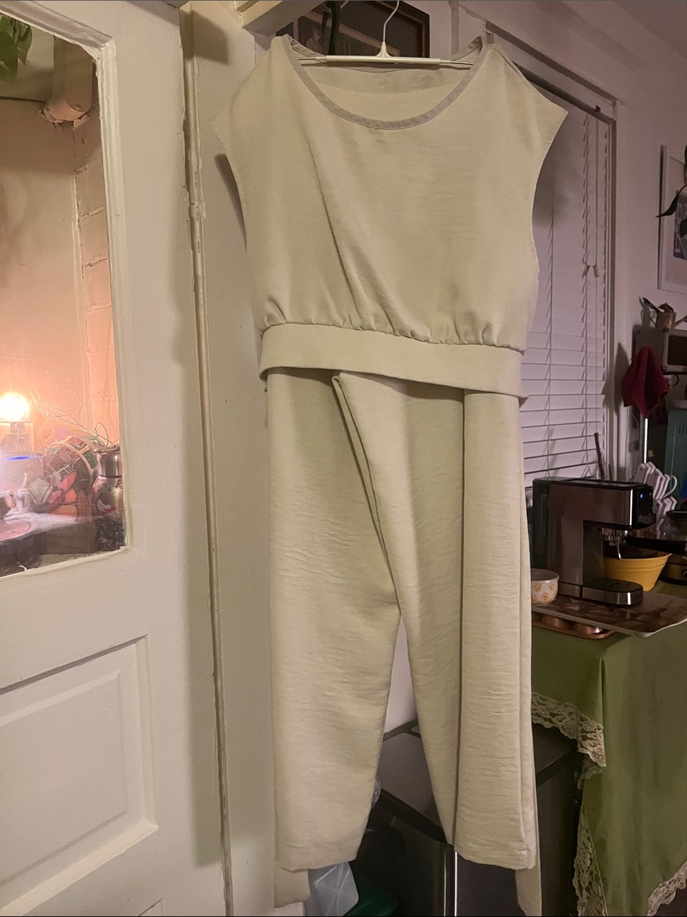 Pant suit Cotten/linen blend women size Large